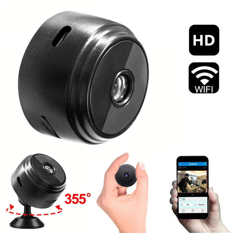 Mini cámara A9 de 2 MP, inalámbrica, con WiFi, para seguridad, monitor remoto, videocámaras, videovigilancia, hogar inteligente.