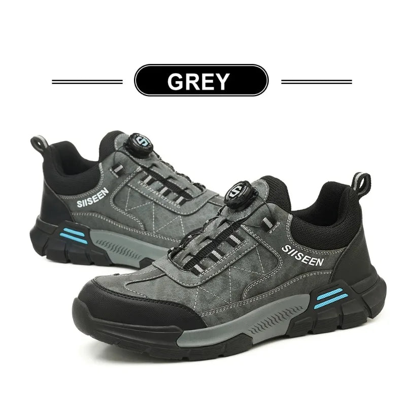 Nuevos zapatos de seguridad para hombre, zapatos de trabajo resistentes a perforaciones, calzado de protección para hombre, botas de trabajo resistentes al desgaste, botas tácticas.