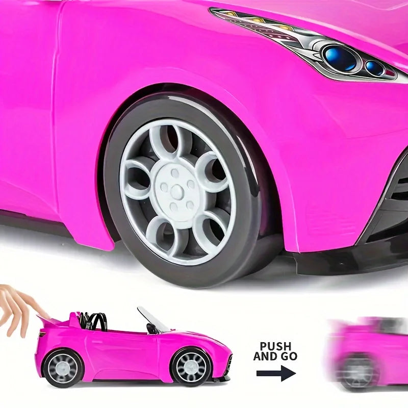 Modelo de coche, juguetes para niños, coche para exteriores, juego para niños, casa de muñecas, accesorios para muñecas de 30 cm, regalo de cumpleaños y Navidad, juguete DIY