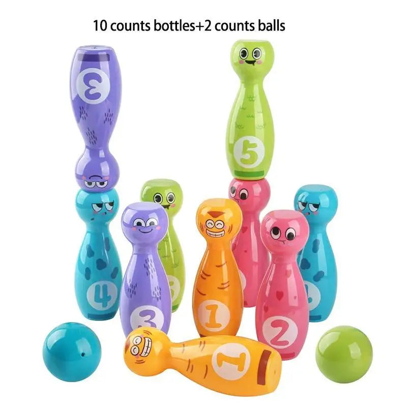 Juegos de bolos para niños, juguetes con formas de animales, interacción entre padres e hijos, juguetes educativos, entretenimiento para interiores y exteriores.