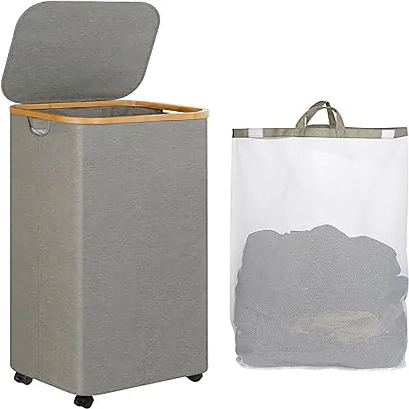 Cesta de tela Oxford de gran capacidad para ropa sucia, impermeable, plegable, para uso doméstico, cesta de almacenamiento ordenada para organizar el hogar.