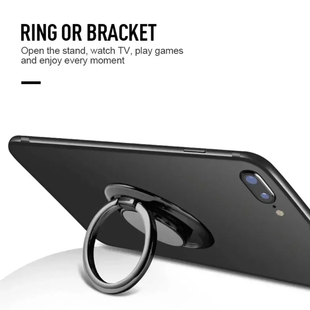 Soporte para anillo de dedo con agarre giratorio de 360 grados para teléfono móvil, soporte magnético para coche, almohadilla adhesiva trasera para teléfono, soporte universal