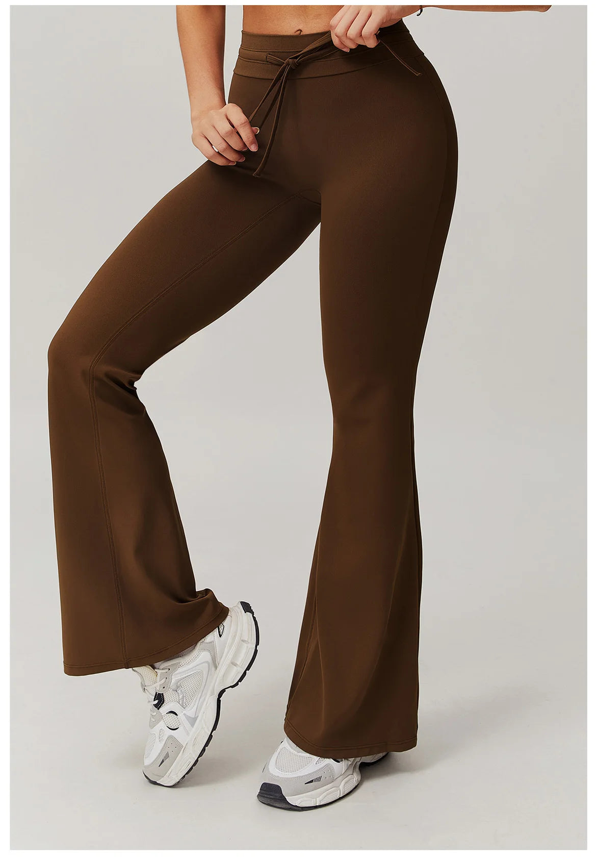 Leggings de yoga de cintura alta, estilo campana, transpirables, pantalones de yoga, para fitness, correr, realzar glúteos, entrenamiento en el gimnasio, ropa deportiva, pantalones de pierna ancha.