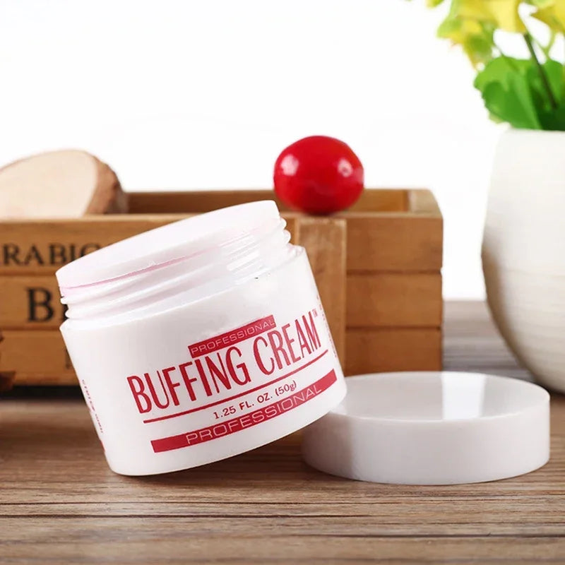 Crema para pulir uñas 1.25 oz (50 g) Aplicar sobre la uña y pulir para obtener un acabado brillante y lustroso, Crema para el cuidado de las uñas