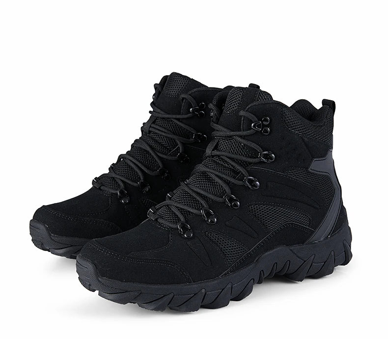 Upgraded Tactics Combat Training Boots Male Outdoors Camping Anti-wear Rapid Response Hiking Shoes Fishing Hunting Sneakers Men