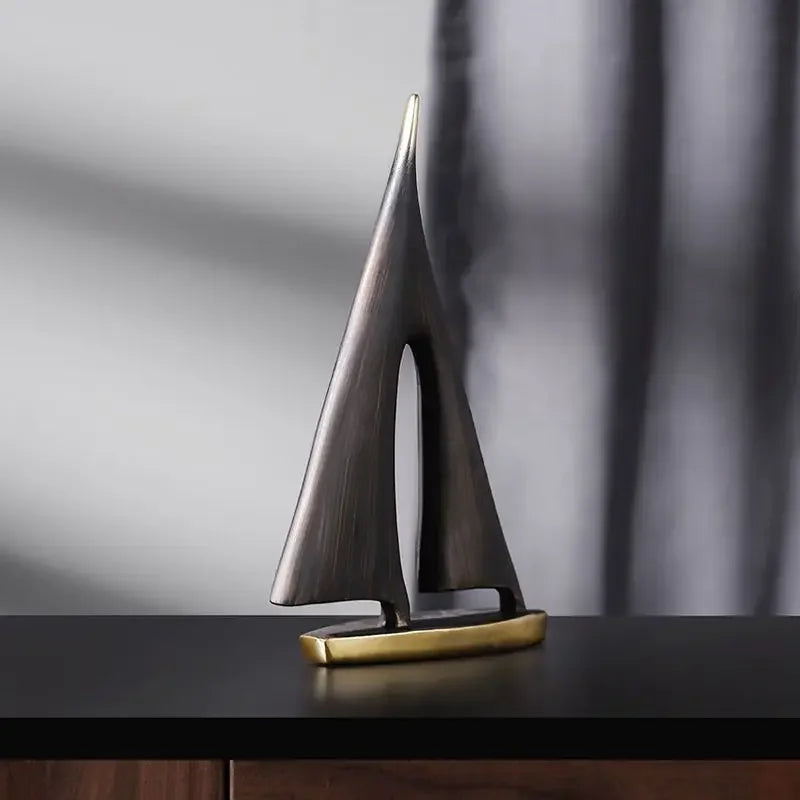 Adorno decorativo para el hogar con diseño de velero de vela suave, para sala de estar, dormitorio, escritorio, artesanía de resina, regalo
