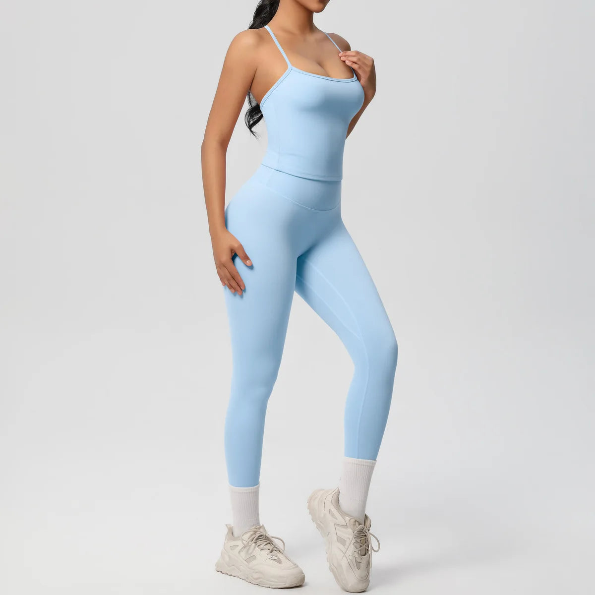Conjunto de Ropa de Yoga para Mujer, Traje Deportivo, Ropa de Entrenamiento, Chaleco Deportivo sin Mangas, Conjunto de Gimnasio, Mono de Entrenamiento, Ropa Interior Deportiva, Ropa Deportiva