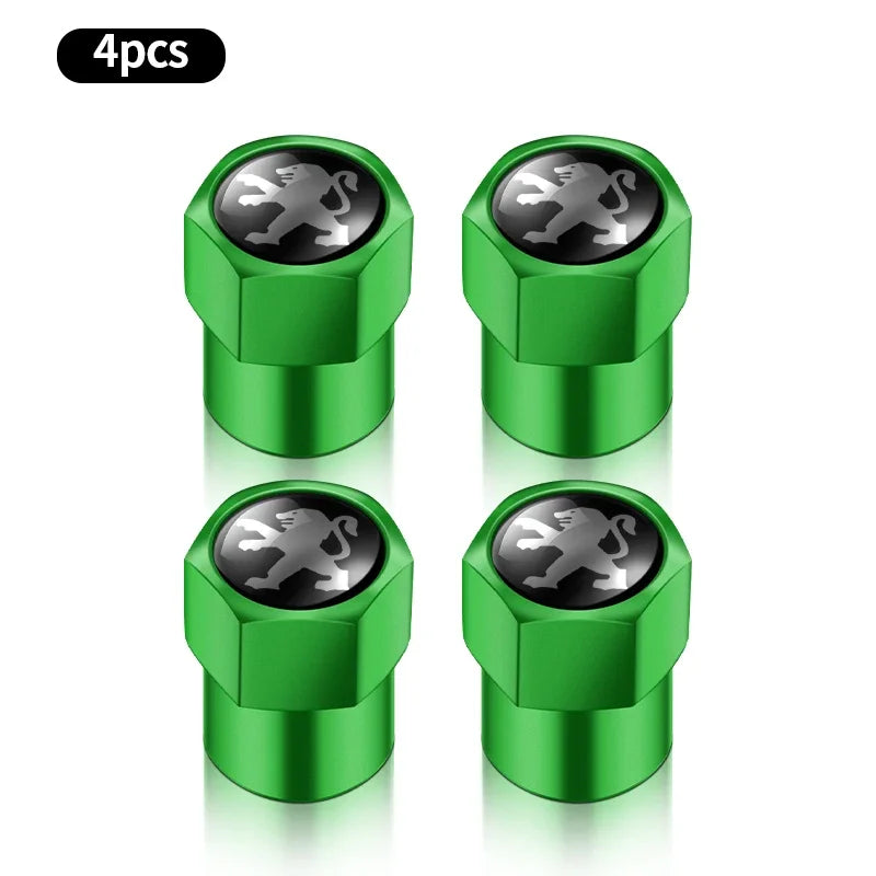 4 válvulas de vacío de acero inoxidable a prueba de explosiones para neumáticos, para Peugeot 308, 408, 508, RCZ, 208, 3008, 2008, 206, 207 y 307.