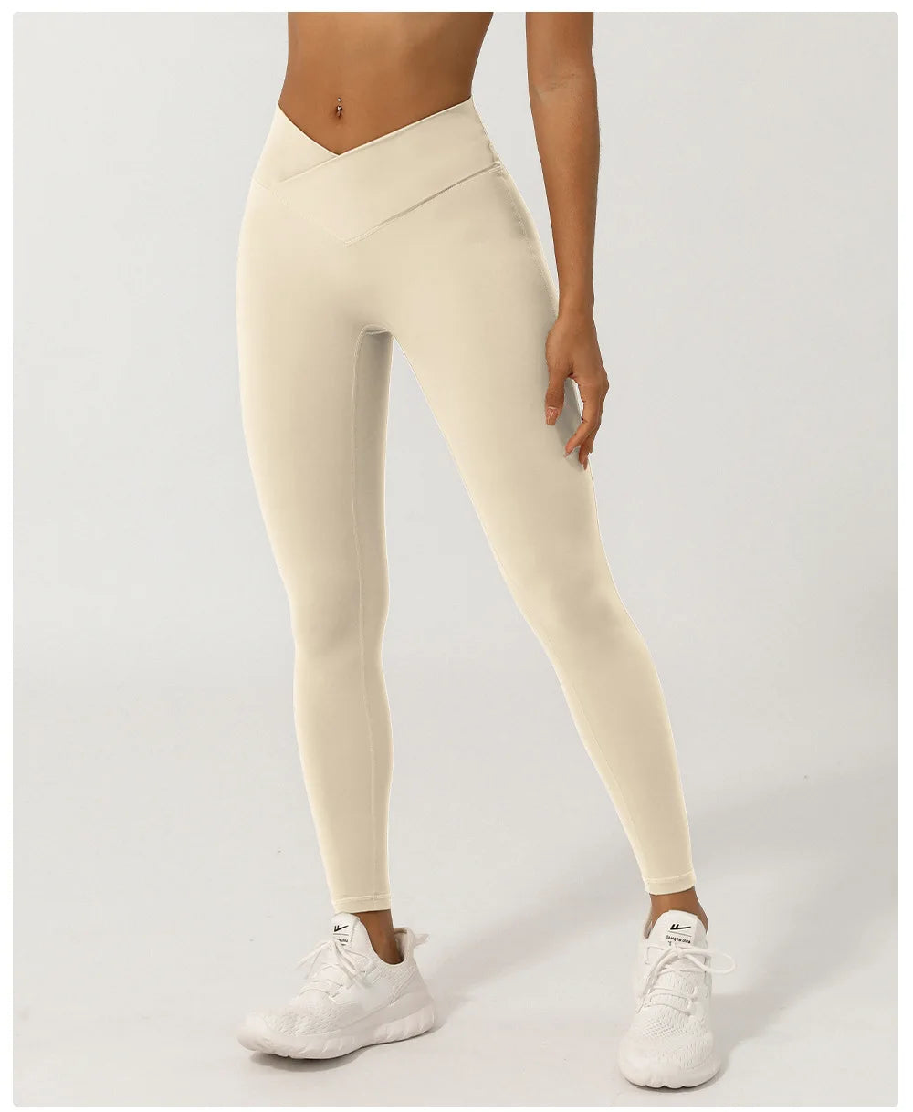 Women Sport Fitness Leggings High Waist Tights Elastic Sexy Yoga Pants Training Running Gym Quick Dry Breathable Leggings Female