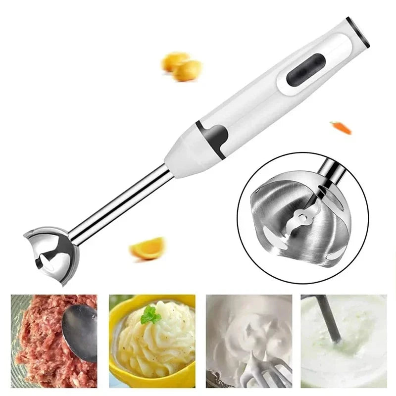 Batidora de mano de inmersión, picadora eléctrica de alimentos y verduras, batidora de mano para batidos, salsas, comida para bebés y sopas.