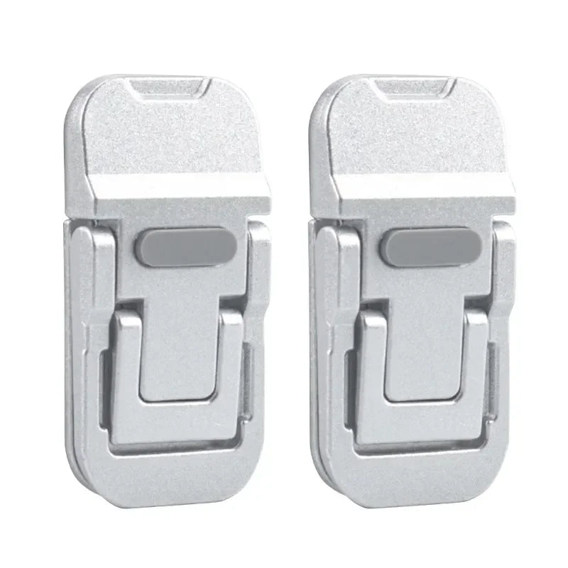 Mini soporte portátil de aleación de zinc para portátil, 2 unidades por juego, ángulos ajustables, plegable, invisible, para refrigeración de MacBook y Notebook.