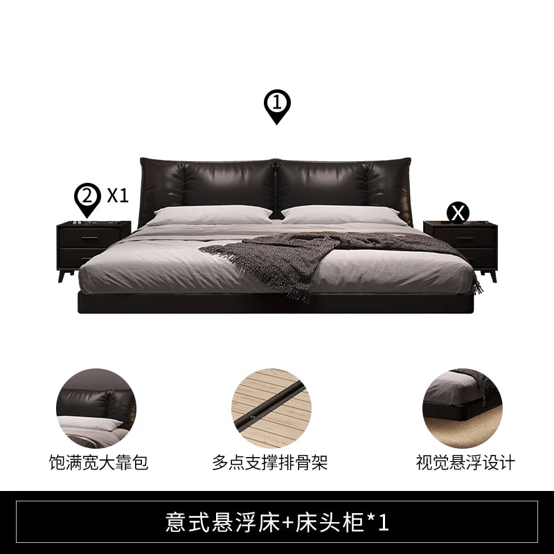 Cama de masaje para dormir de hospital, dormitorio, cama doble para niños, cama moderna, caja fuerte de cuero, suite matrimonial, muebles de salón