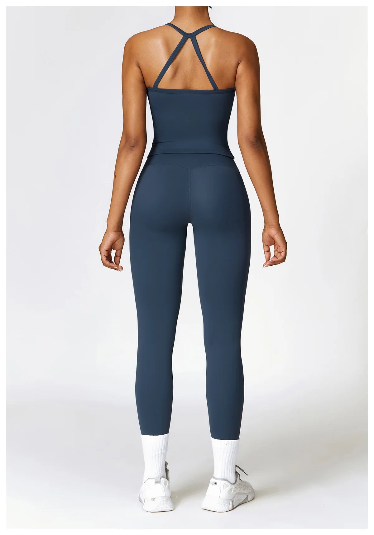 2PCS Seamless Yoga Set Women Workout Set Sportswear Gym Clothing Fitness Long Sleeve Crop Top High Waist Leggings Sports Suits