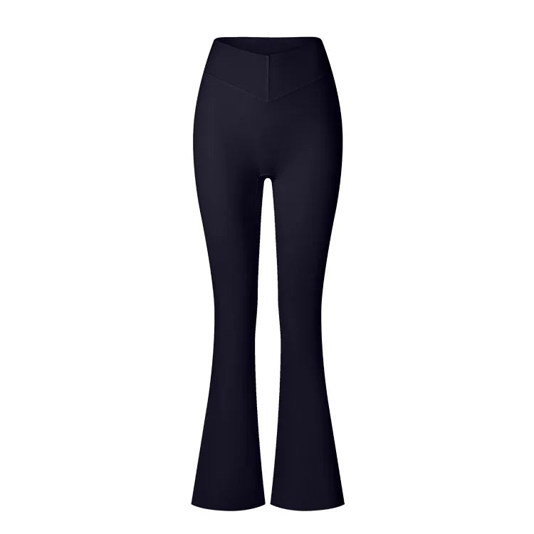 Conjunto de yoga para mujer: pantalones acampanados, ropa deportiva para gimnasio, top push-up de manga larga, estilo deportivo y sexy.
