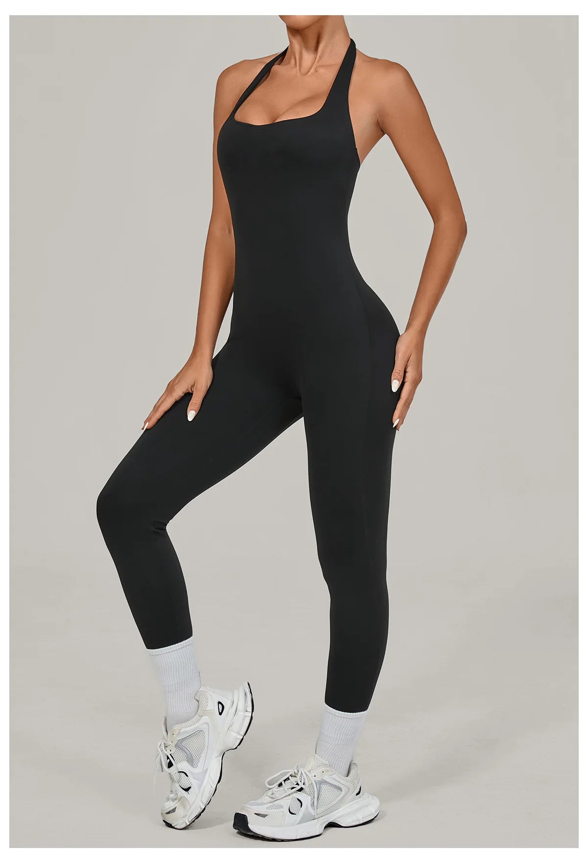 Nuevo Body de Yoga Sexy para Mujer, Mono Deportivo de una Pieza, Sin Mangas, Espalda Abierta, Conjunto de Yoga de Secado Rápido, Ropa Deportiva para Entrenamiento y Yoga.