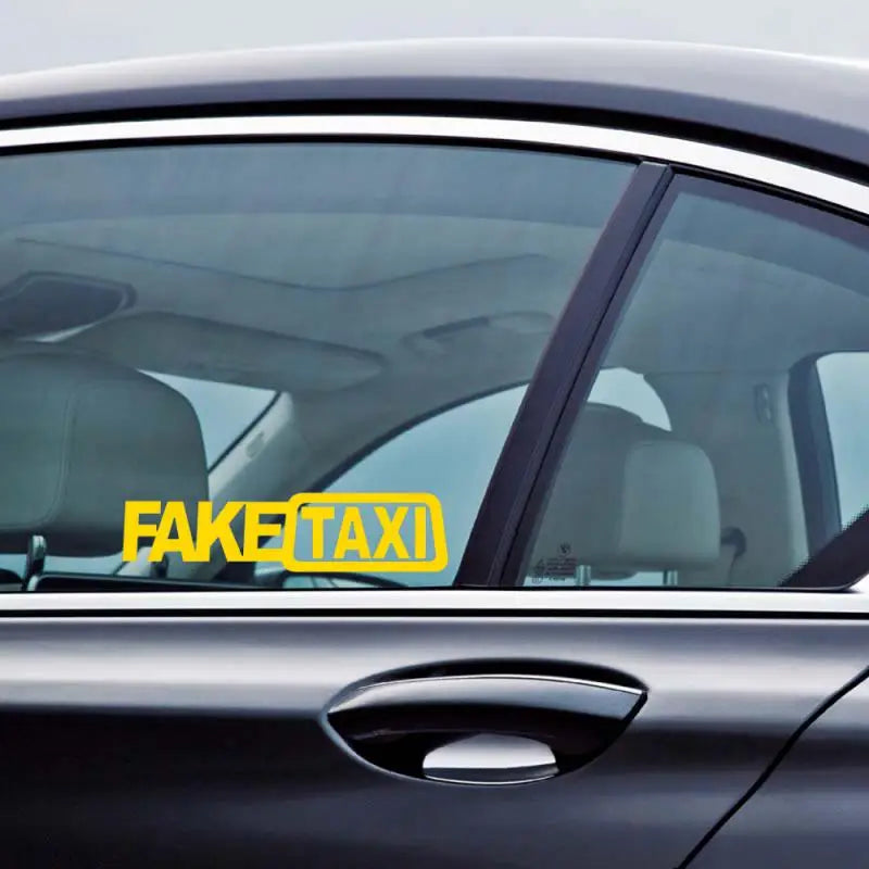 1/2 pegatinas reflectantes para coche, diseño de taxi falso, para VW Golf 4, Ford Focus 3, Toyota Auris, Seat Exeo, BMW E46, Honda.