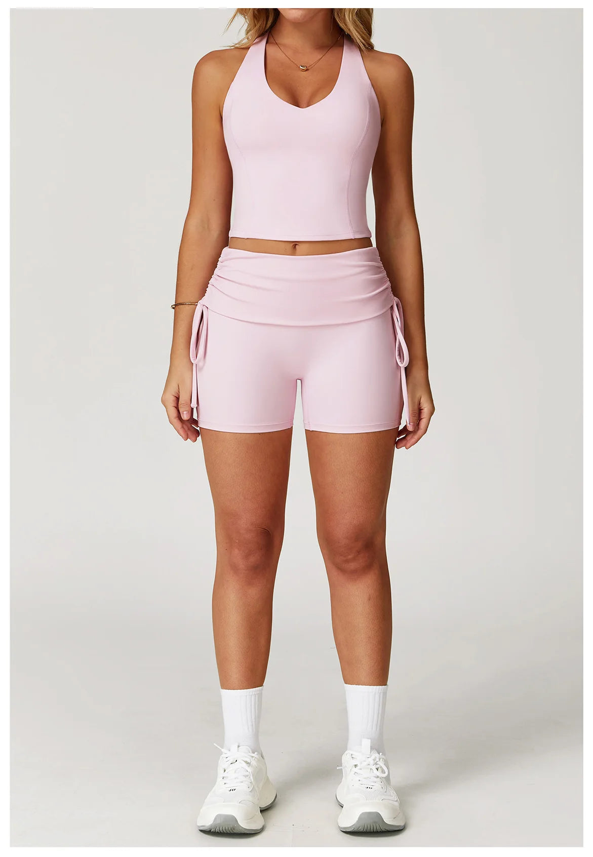 Conjunto de chándal de yoga para mujer, 2 piezas, ropa deportiva para entrenamiento, fitness, gimnasio, leggings de cintura alta, sujetador deportivo, ropa deportiva