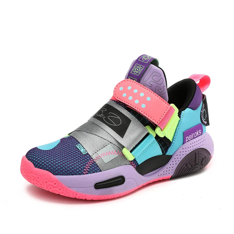 Zapatillas de baloncesto para niños y niñas, antideslizantes, ligeras, para exteriores, 2025