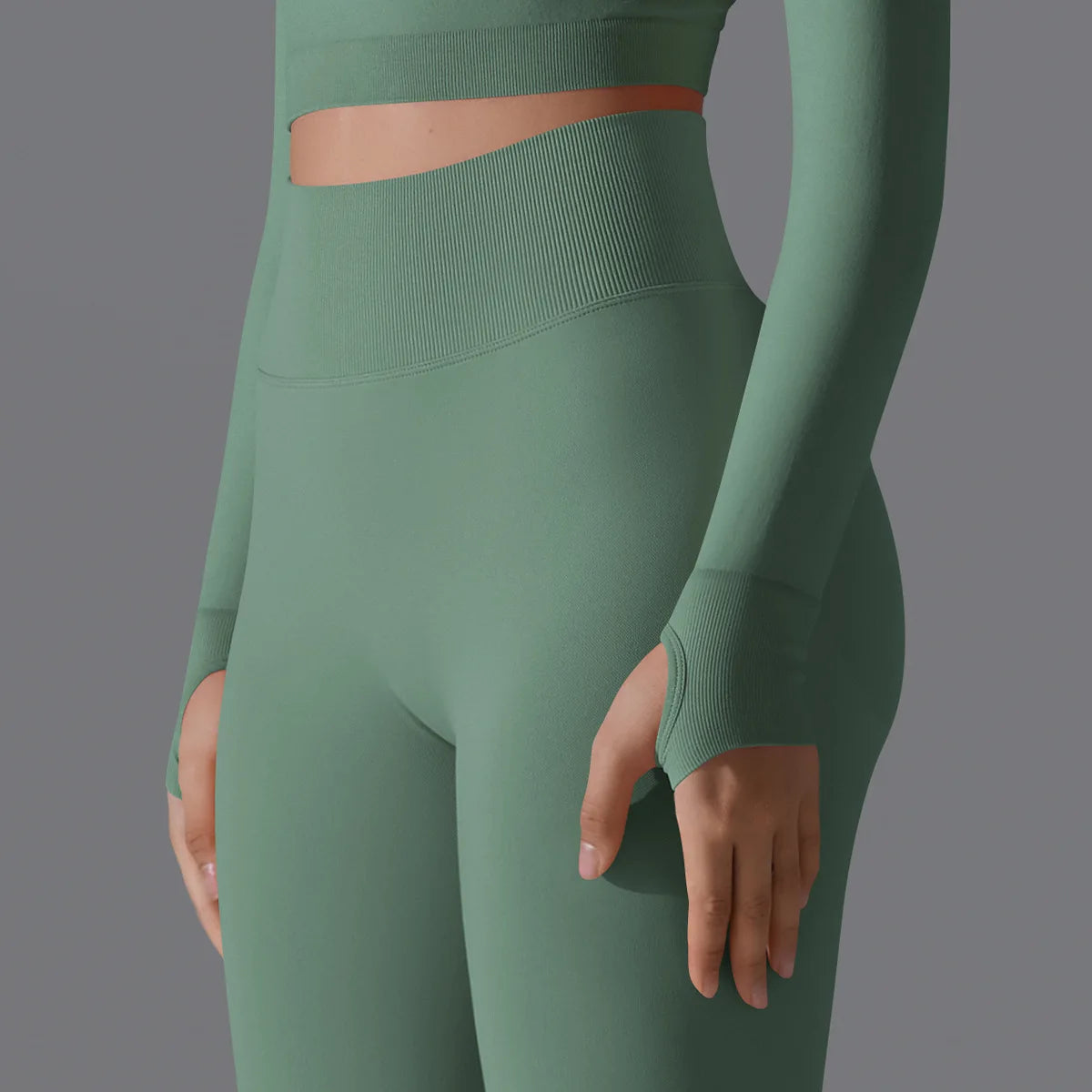 Leggings deportivos de yoga para mujer, sin costuras, cintura alta, elásticos, color sólido, para gimnasio, correr, secado rápido, realce y efecto moldeador.
