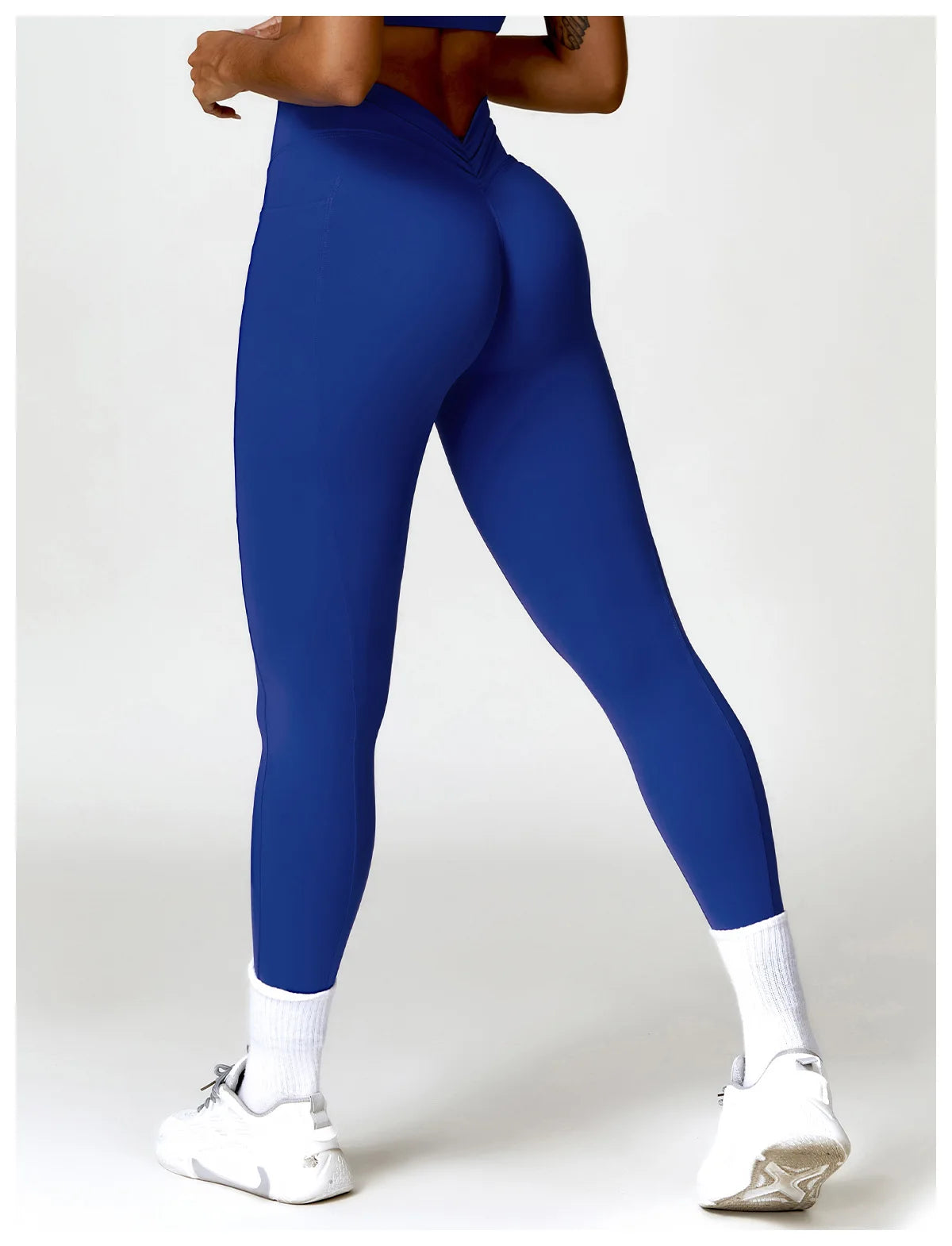 V-shaped Back Yoga Pants High Waist Leggings Gym Workout Tights Sport Women Fitness Female Legging Tummy Control Running Tights