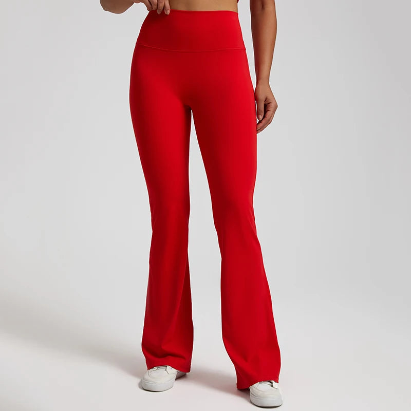 Buttery Soft High Waist Flare Leggings No Front Seam Workout Yoga Flared Pants Full Length Gym Sport Leggings Women Tights