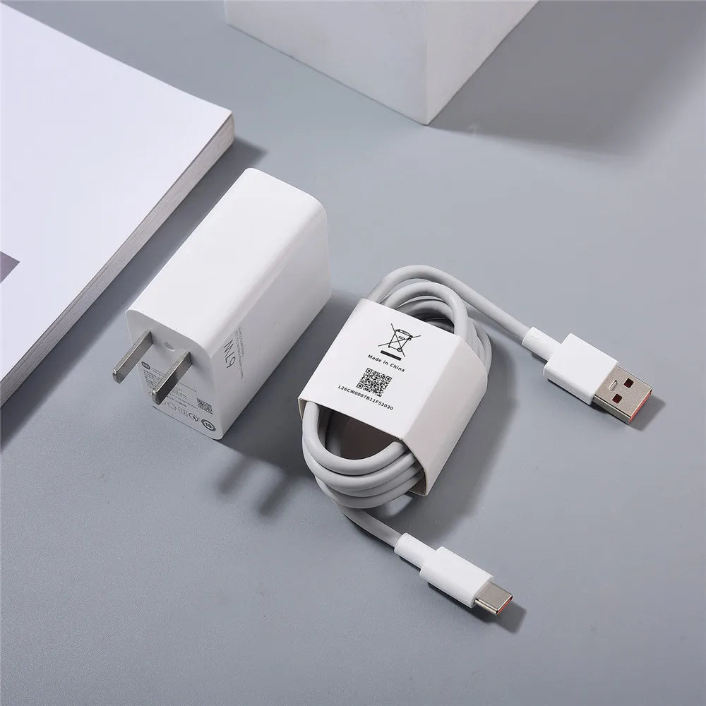Cargador original Xiaomi de 67 W, adaptador de carga rápida Turbo EU/US, cable USB-C de 6 A para Xiaomi 12, 11, POCO X5, X4 Pro, Redmi Note 9 y 10 Pro.