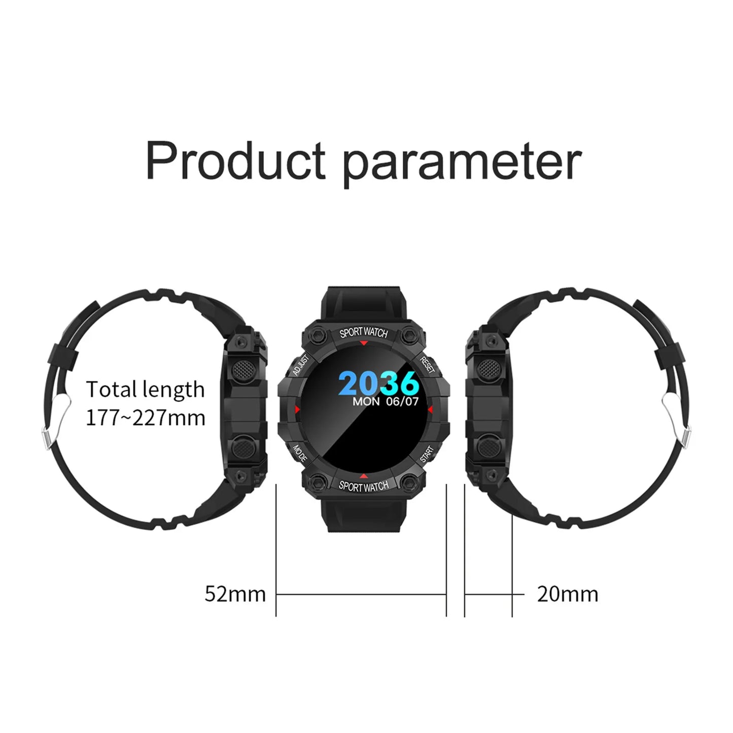 FD68 - Nuevos relojes inteligentes para hombre y mujer, con Bluetooth, táctil, pulsera de fitness, relojes deportivos conectados para iOS y Android