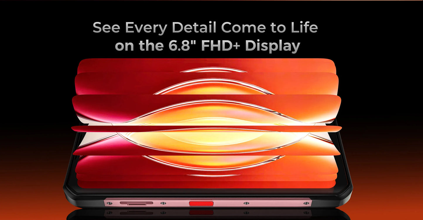 【NUEVO】OUKITEL WP56 Teléfono resistente, batería de 16000 mAh, carga de 45 W, 36 GB + 512 GB, pantalla FHD de 6.8" a 120 Hz, procesador MTK7050, cámara de 32 MP + 108 MP, Android 15