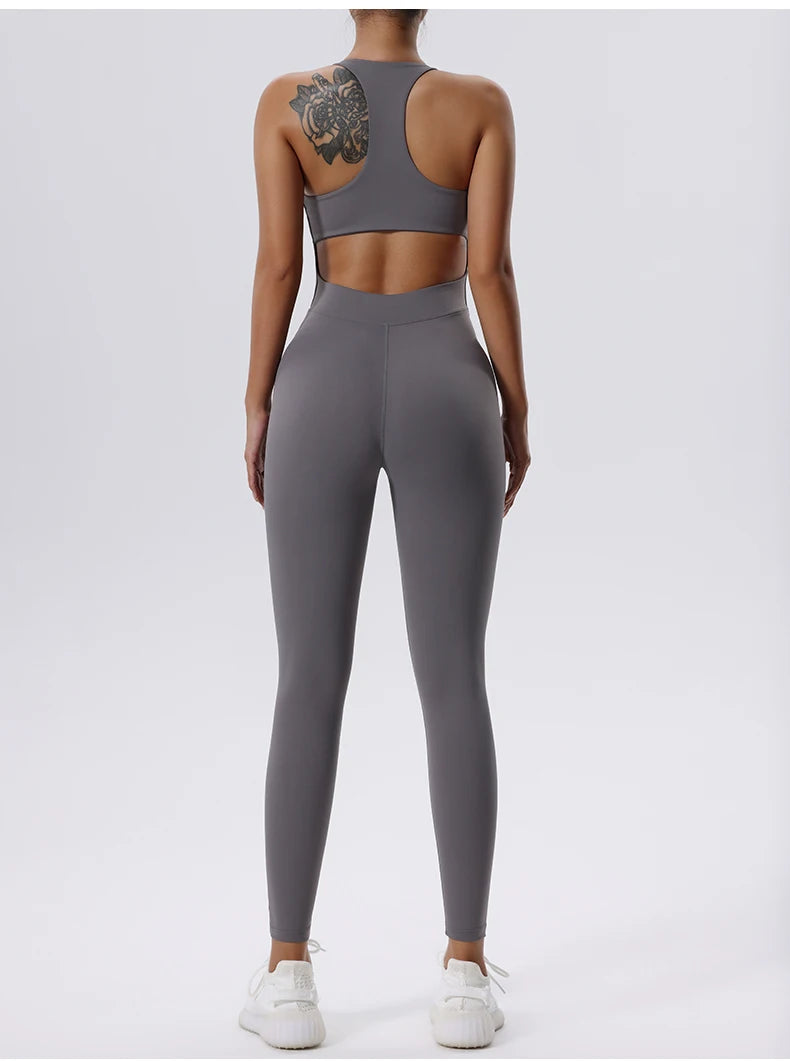 Conjunto de yoga, mono para mujer, para todas las estaciones, informal, deportivo, sin mangas, ajustado, ropa deportiva, todo en uno, mono, ropa para mujer