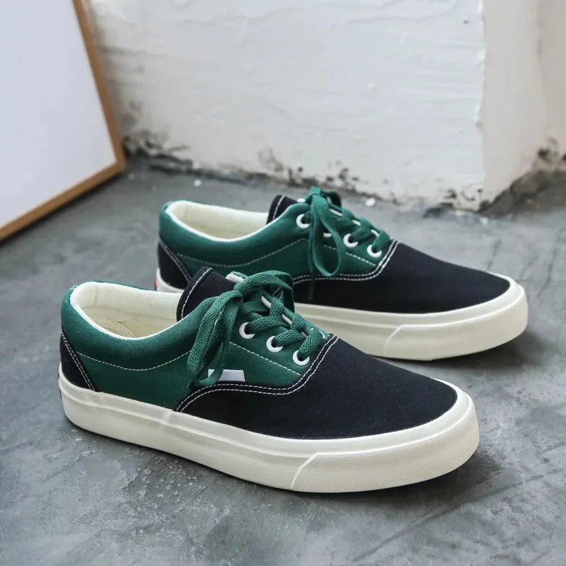 Zapatos vintage de lona para mujer, estilo nuevo, con cintura floreada, estilo tablero de ajedrez, caña baja, para hombre y mujer, venta al por mayor, de cuero y goma.