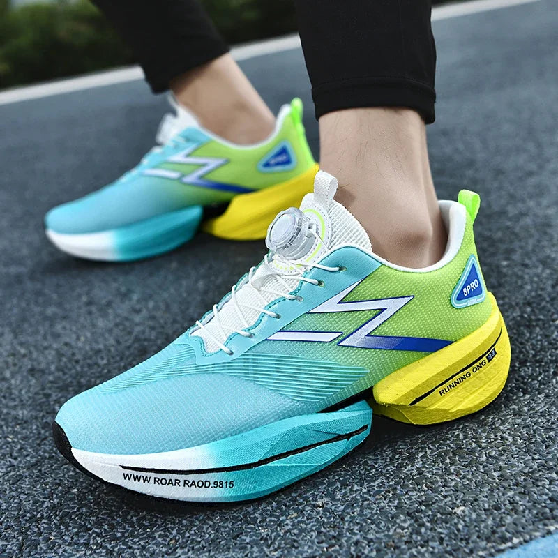 Zapatillas deportivas de moda para hombre, de malla transpirable, para maratón en primavera, cómodas.