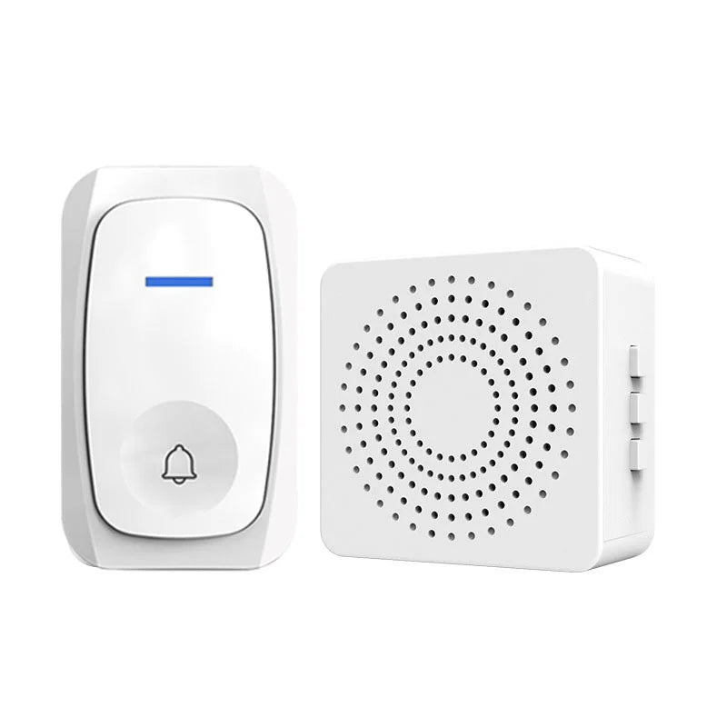Timbre inalámbrico USB, timbre inteligente de bienvenida, volumen de tres velocidades, 38 melodías, timbre para casa, llamada de cama, llamada de emergencia