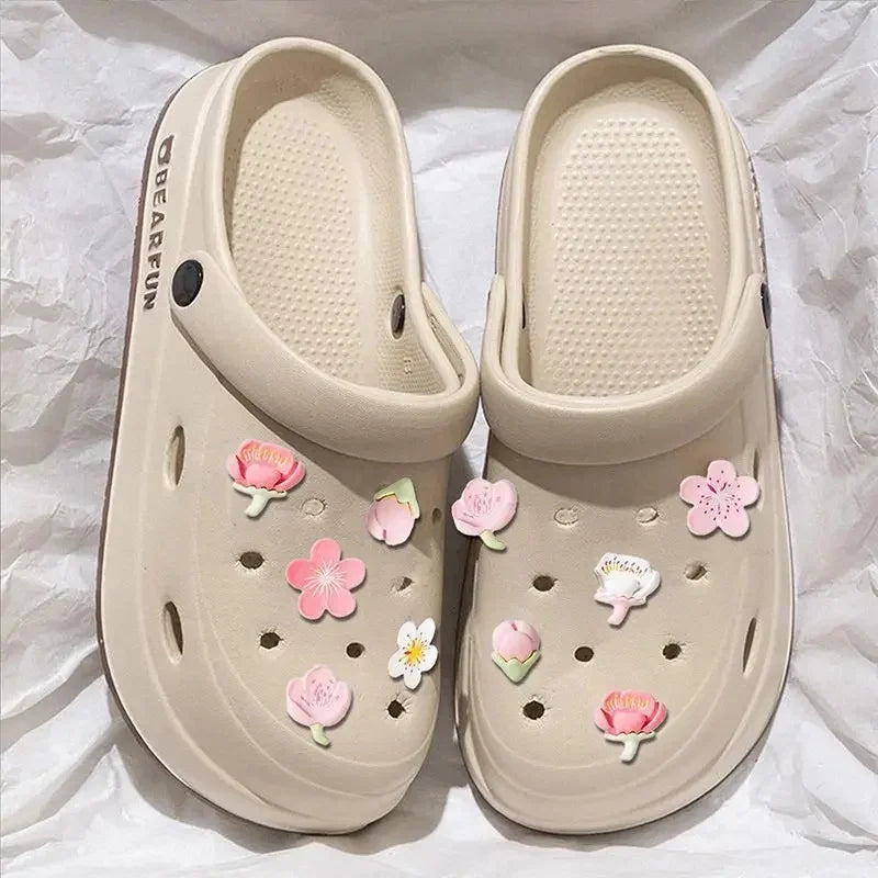 Zapatos de verano para mujer, antideslizantes, con dibujos animados, suela gruesa y suave de EVA, ¡oferta de temporada!