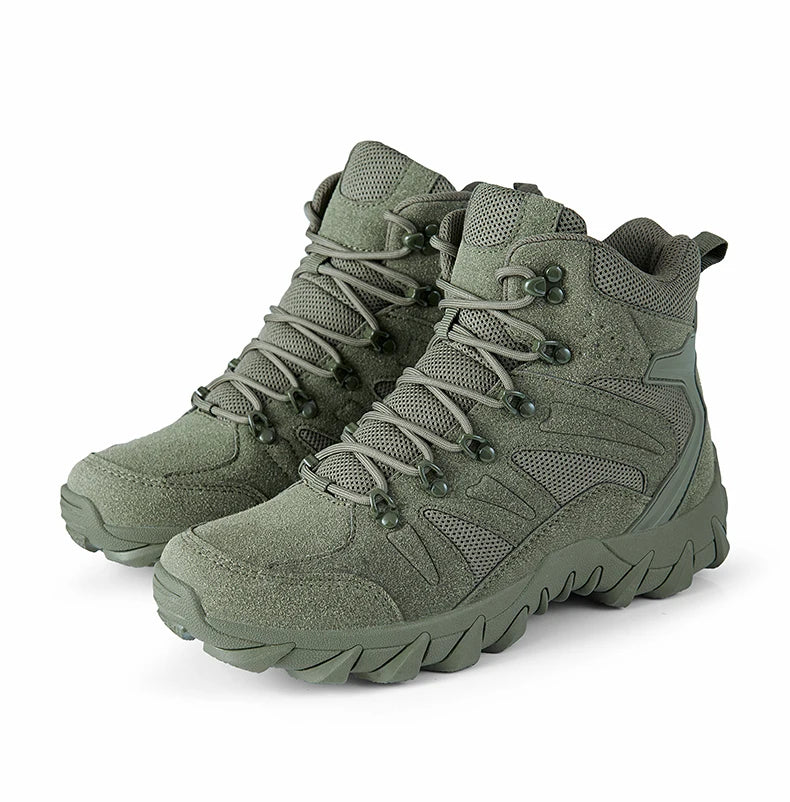 Upgraded Tactics Combat Training Boots Male Outdoors Camping Anti-wear Rapid Response Hiking Shoes Fishing Hunting Sneakers Men