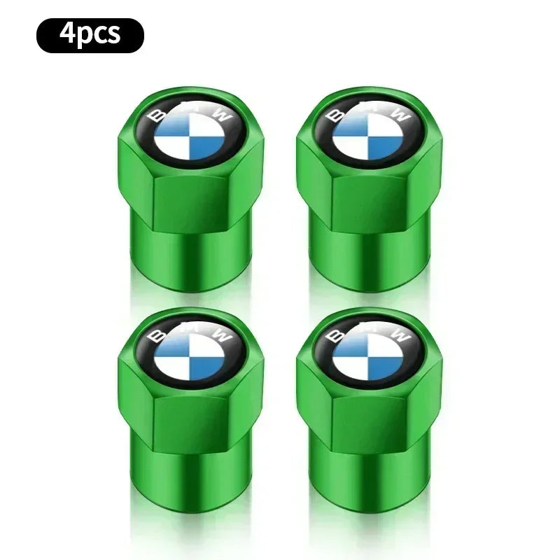 4 tapas de válvula de aire de metal para neumáticos de coche, cubiertas de vástago para BMW E36, E39, E46, E60, E90, E90, F10, F30, G20, G21, G30, G11, F15, X5, accesorios.