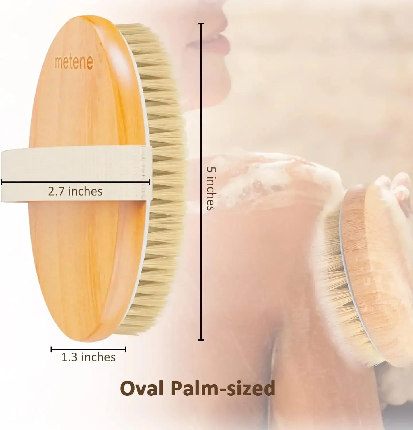 Cepillo corporal exfoliante cerdas naturales | Piel seca | Mejora la circulación, evita pelos encarnados | limpieza profunda