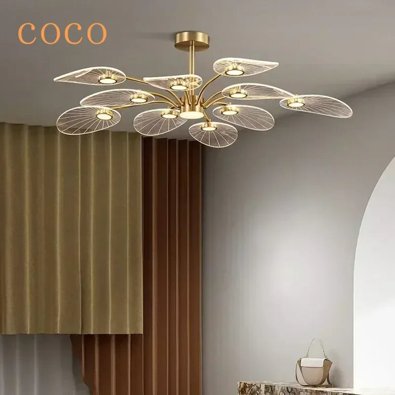 Lámpara de techo LED moderna para sala de estar, decoración de interiores, estudio, dormitorio, iluminación colgante, comedor, cocina, lámpara de araña