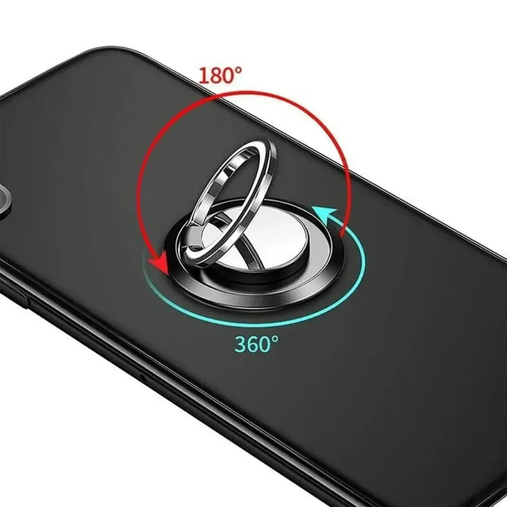 Soporte para anillo de dedo con agarre giratorio de 360 grados para teléfono móvil, soporte magnético para coche, almohadilla adhesiva trasera para teléfono, soporte universal