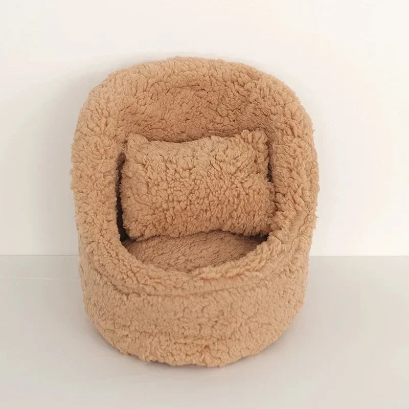 2 piezas de sofá para bebé, accesorios de fotografía para recién nacidos, silla suave de color sólido con juego de cojines y almohadas, accesorios para estudio fotográfico de bebés.