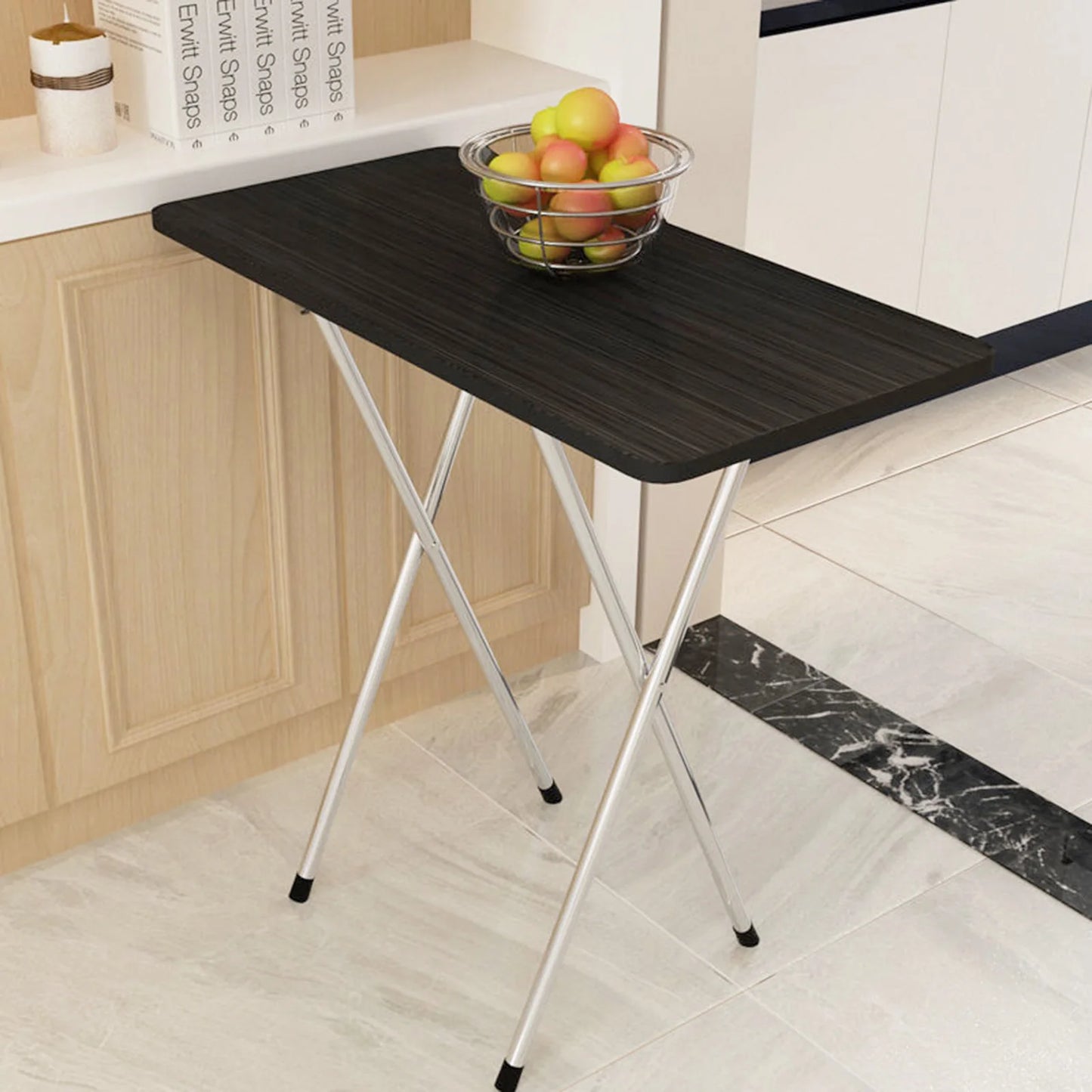Mesa de jardín portátil, plegable, de madera, para el té de la tarde, ultraligera, para Navidad, camping, barbacoa, picnic.