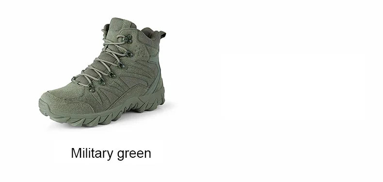 Upgraded Tactics Combat Training Boots Male Outdoors Camping Anti-wear Rapid Response Hiking Shoes Fishing Hunting Sneakers Men