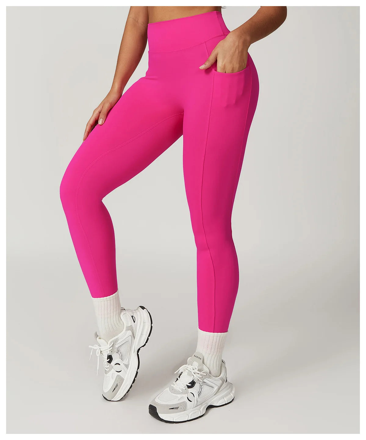 V-shaped Back Yoga Pants High Waist Leggings Gym Workout Tights Sport Women Fitness Female Legging Tummy Control Running Tights