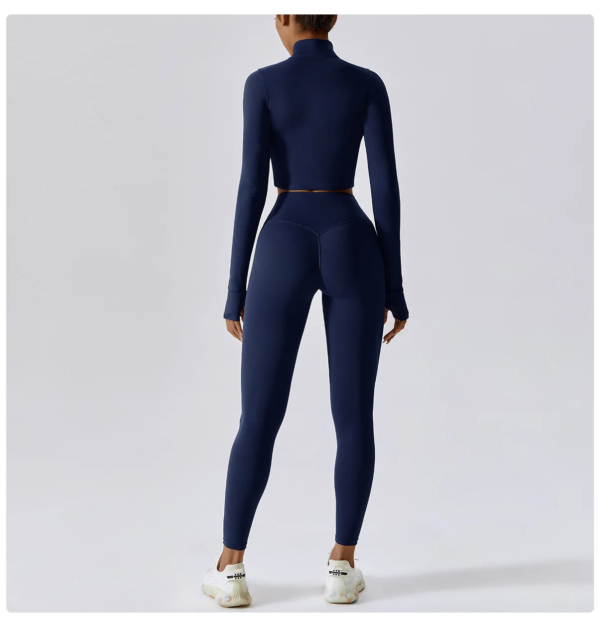 Conjunto de yoga de 3 piezas para mujer, conjuntos de entrenamiento, ropa deportiva para gimnasio, ropa deportiva con cremallera, leggings de manga larga y cintura alta, trajes deportivos, traje de yoga