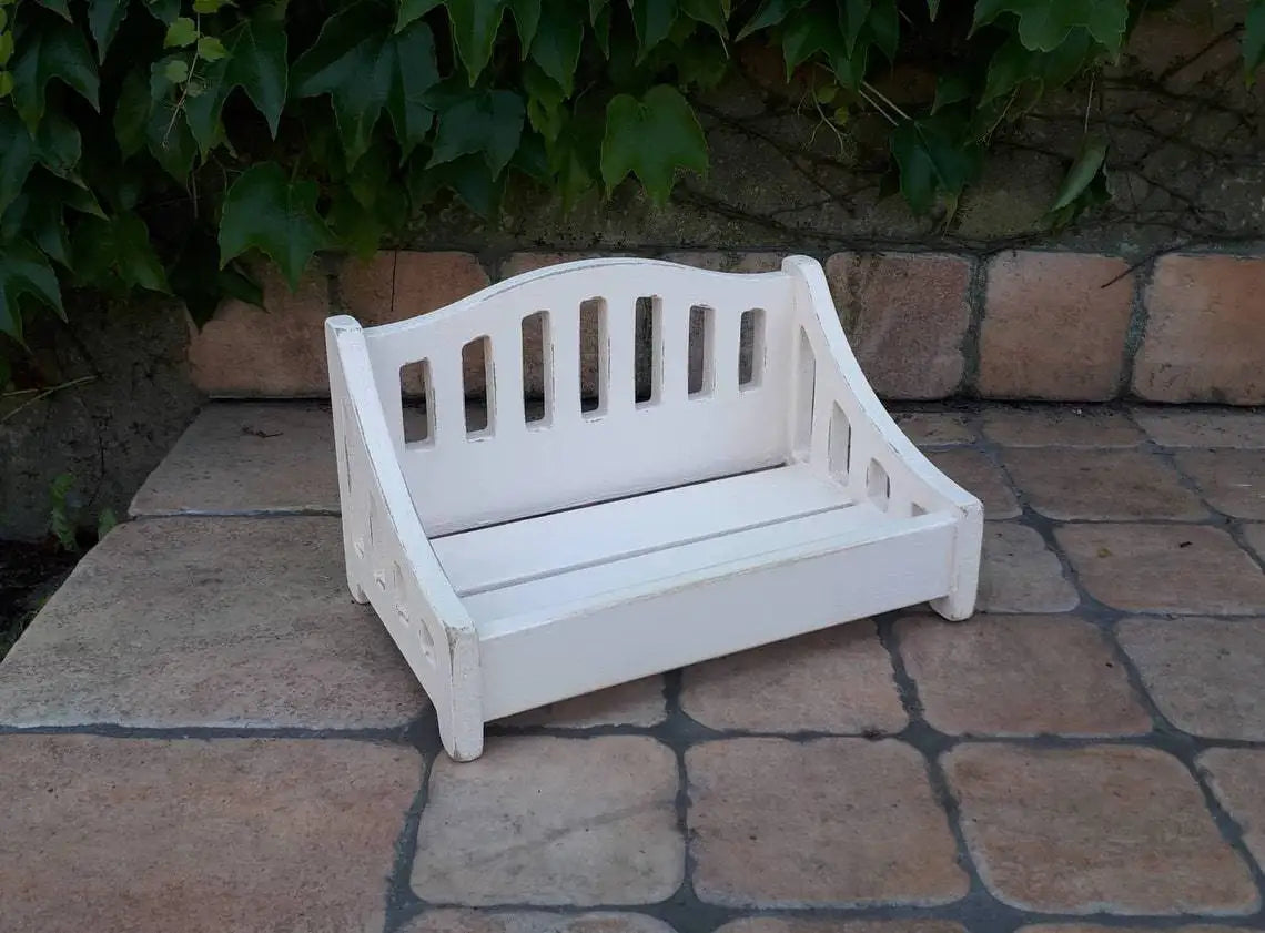 Banco de bambú para bebé hecho a mano, accesorios para fotografía de recién nacidos, cama de madera, poses para bebés, accesorios para fotografía de bebés, accesorios de fondo para estudio