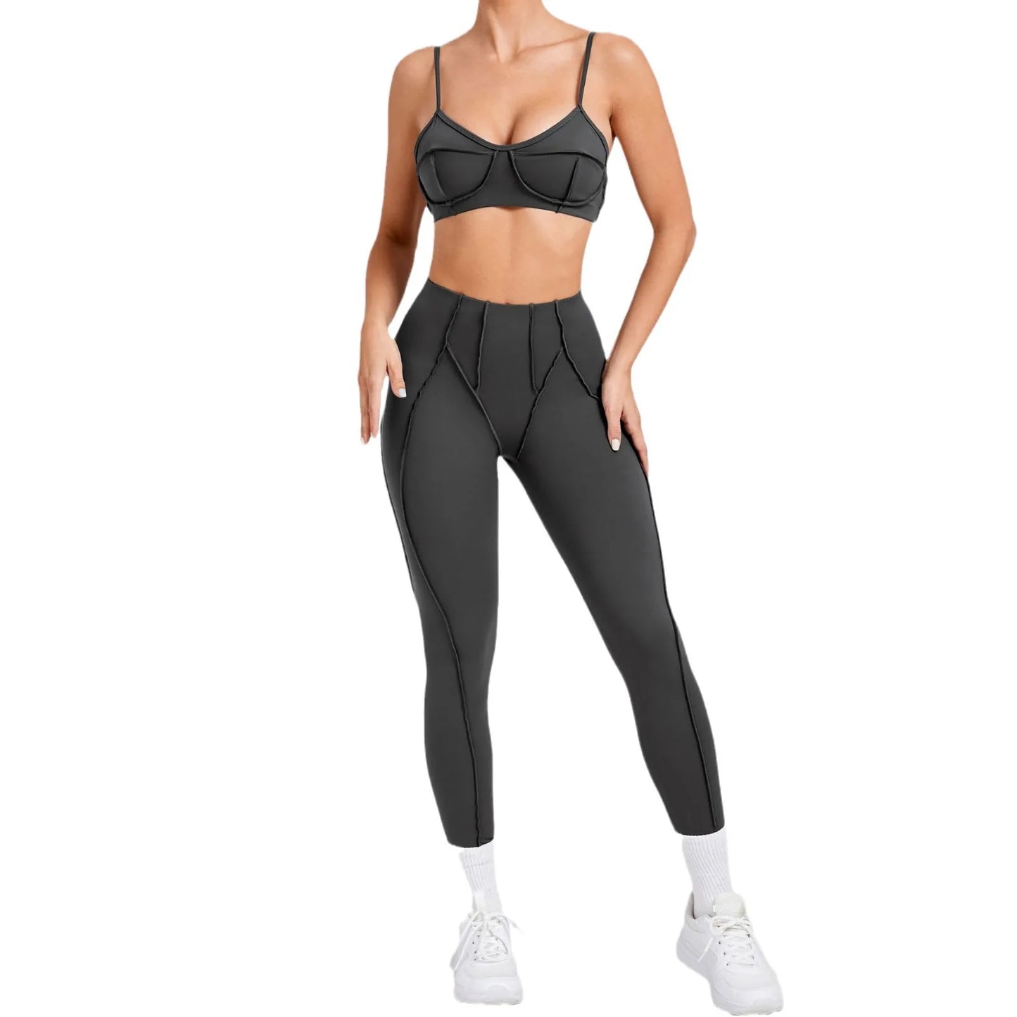 2025 New Yoga Set  2Pcs Sports Suit Women Sexy Workout Bra Suit Running Gym High Waist Legging Quick Dry Tight Yoga Clothing