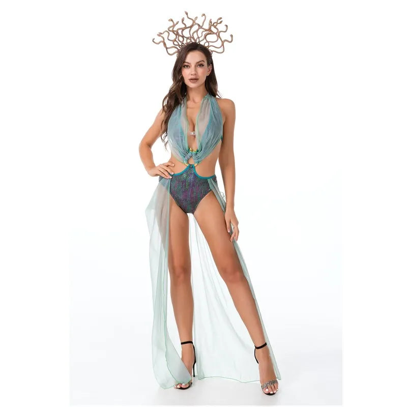 Halloween women sexy medieval ancient egypt pharaoh cleopatra costume masquerade greek mythology goddess role play dress 2025