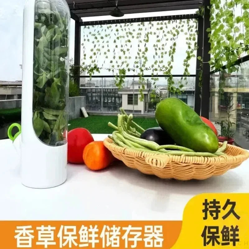 Caja de conservación de verduras frescas de vainilla transfronteriza, a prueba de polvo, antipresión, protección ambiental, dispositivo de conservación de verduras frescas, creativo