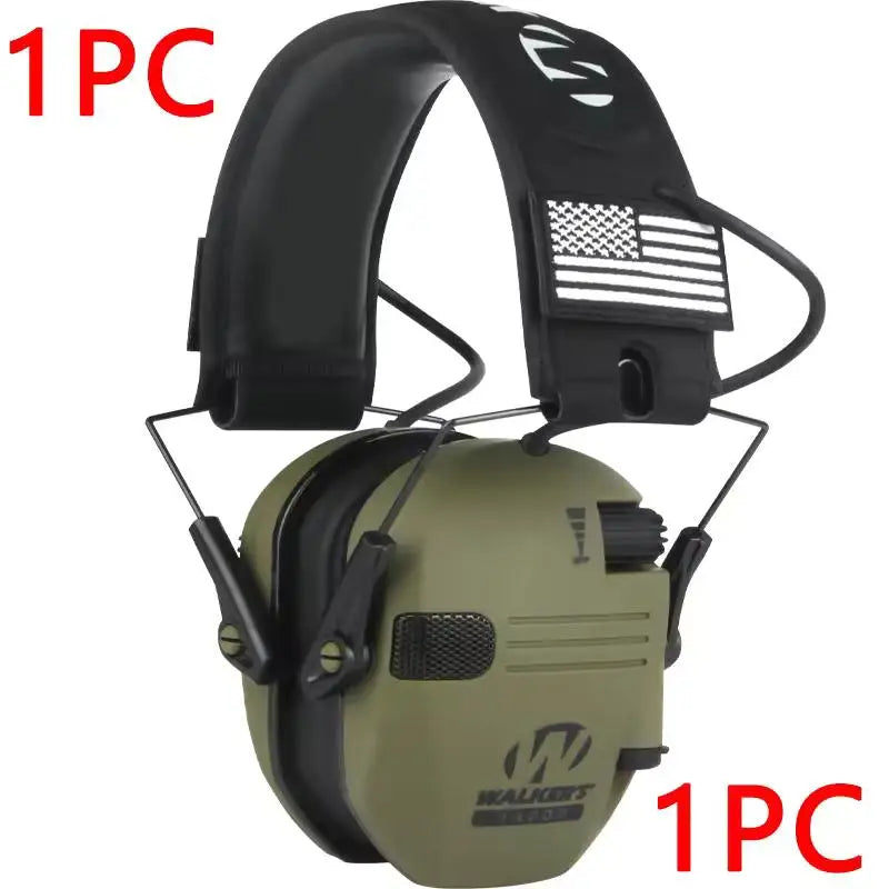 Los protectores auditivos para caza y tiro al aire libre reducen activamente el ruido para proteger la audición y entrenan los auriculares tácticos para fortalecer la voz humana.
