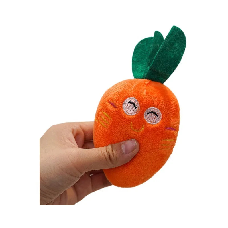 Juguetes divertidos Juguetes para perros Patas de pollo Frutas Zanahorias Verduras Mascotas Perros Gatos Peluches Sonidos Juguetes masticables Suministros