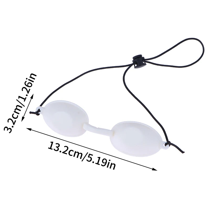 Gafas de seguridad, gafas protectoras, parche de silicona suave, gafas ajustables, protección, copa ocular para láser IPL de belleza